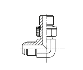 Adaptador Macho JIC x Macho BSP – 90º