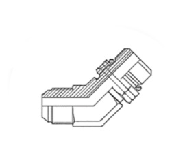 Adaptador Macho JIC x Macho O-ring – 45º