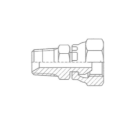 Adaptador Reto – Fêmea JIC x Macho NPT