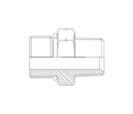 Adaptador Reto – Macho O-ring x Macho NPT