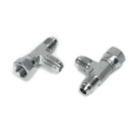 Adaptador TEE Macho JIC com Fêmea Lateral