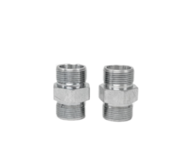 Conexão Reta Macho Métrico 24° (UDA) x Macho Métrico 24° - União de Aço